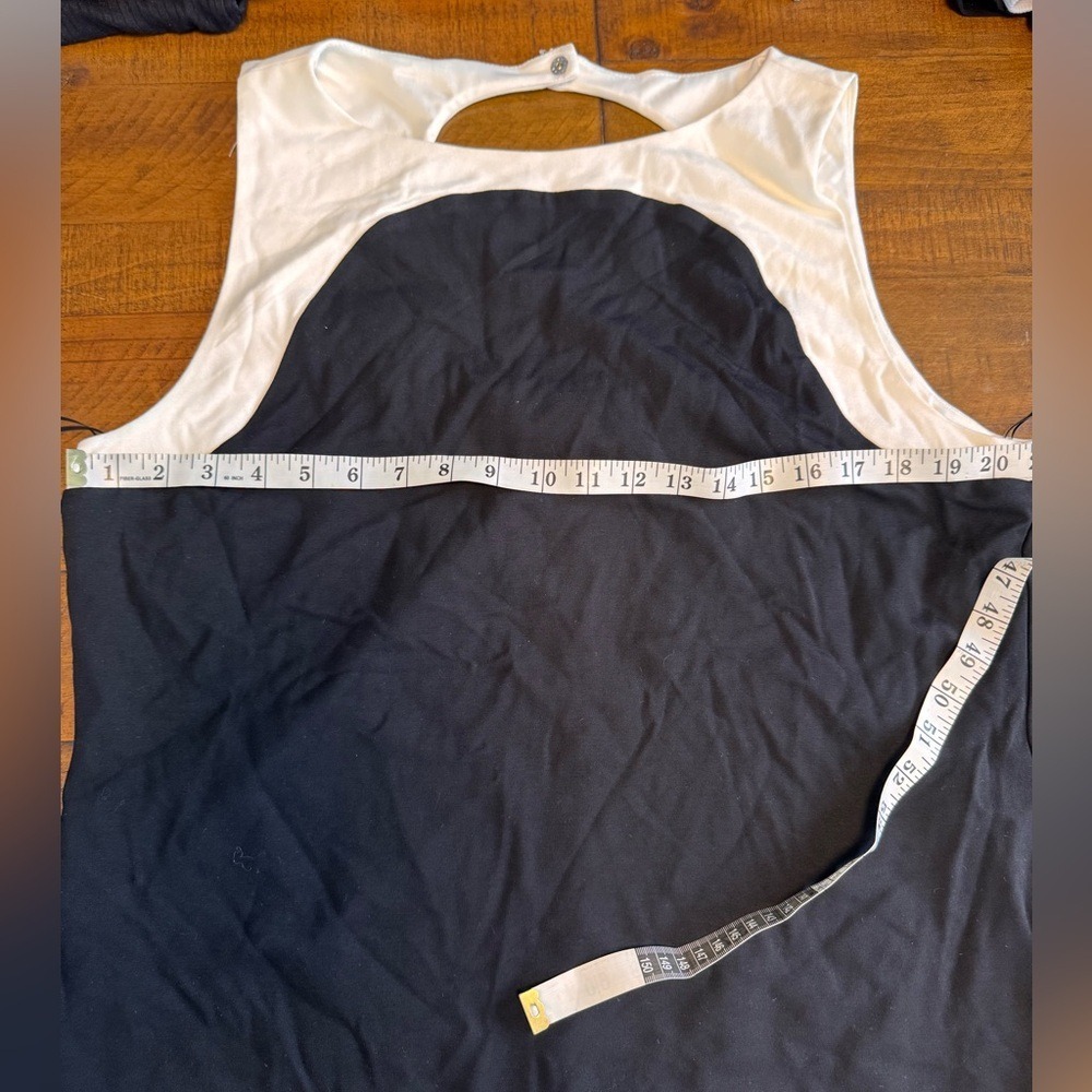 Halogen Sleeveless Black Color Block Tank Top NWOT - Picture 7 of 8